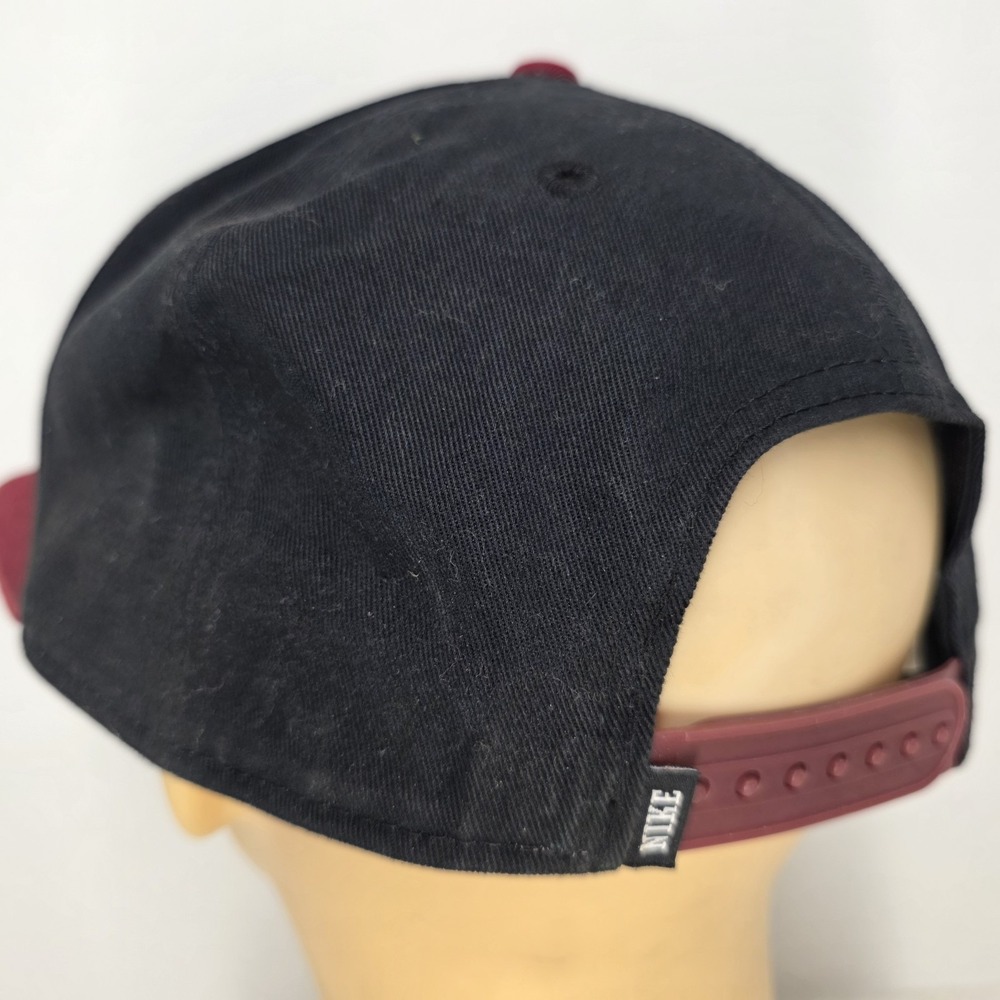 Vintage Nike Hat Cap Snap Back Black Red Swoosh Baseball World Class Athletes - Picture 8 of 14